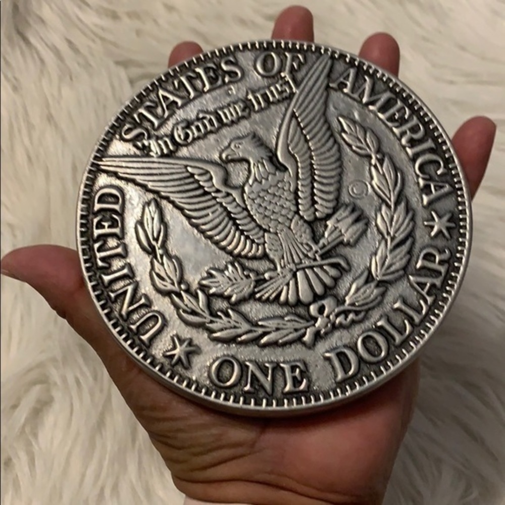 Vintage coin paperweight